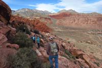 14-starting_the_scramble_down-great_scenery_of_Calico_Basin_area