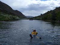 35-rapids_requiring_raft_are_done-Kenny_floating_down_Rio_Grande