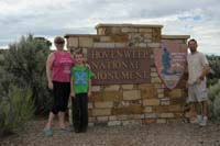 05-family_at_Hovenweep_NM_entrance_sign-9am