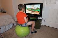 16-he_likes_the_ball_so_much,he_sits_on_it_while_playing_video_games