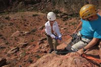 07-Kenny_is_quite_hesitant-fireman's_belay_means_pull_rope_causing_total_friction-can't_move_until_slack