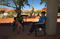 02-Amy_and_Mommy_relax_while_kids_play-many_other_adults_hiking-we_are_late_due_to_triathlon_in_morning