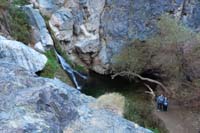 17-Daddy_noticed_someone_higher_up-found_trail-looking_down_to_lower_Darwin_Fall,Mommy,Kenny