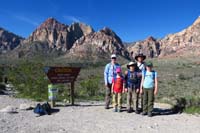 01-Pine_Creek_trailhead-Veronica,Daddy,Lexi,Kenny,Sarah