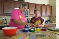 34-Baba_and_Kenny_coloring_Easter_eggs_at_their_house