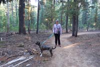 086-Mommy_and_Rainier_on_the_trail-little_smokey,but_not_too_bad