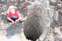 045-Kenny_with_a_large_lava_cast