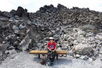067-Kenny_and_Rainier_take_a_break-trail_is_not_sharp_since_worn_by_traffic-no_issue_for_dog