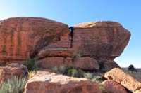 30-Kenny_scrambling_around_the_rocks_by_our_campsite_around_corner_to_right