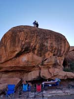 33-Daddy_and_Kenny_on_the_rock_above_our_campsite