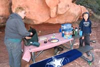 43-quesadilla_dinner_by_propane_stove-no_campfires_allowed_since_campground_now_managed_by_NPS_backcountry