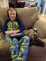 010-Done_with_homework_at_745pm,the_boy_is_happy-and_so_is_Rainier_hanging_with_his_buddy