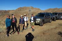 03-group_at_trailhead-Julia,Stella,Kenny,Alan,Laszlo-Kenny_Peak_in_distance