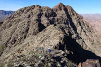 28-away_we_go_to_Willow_Beach_Peak-only_.25_miles_away,but_200_ft_down,300_ft_up-Stella,Julia_stay_behind