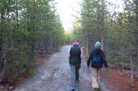18-starting_the_walk_through_a_small_forest-all_bunded_up_since_sun_setting_and_cooler