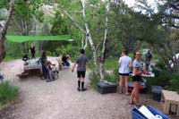 08-Brewsters_arrive_at_dinner_time-everyone_hanging_out_at_base_camp