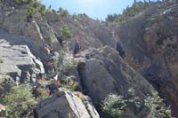 28-Kenny_and_Mommy_scrambling_down_with_Big_Falls_in_background
