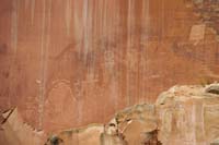 046-Petroglyph_Panel_petroglyphs-with_bullet_holes,pioneer_initials,rock_face_breaking_off