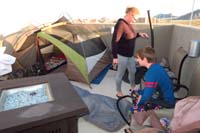 23-setting_up_our_'campsite'_on_the_rooftop_deck-Rainier_is_wondering_what's_going_on
