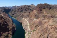 073-Daddy_illegally_stopped_on_bypass_bridge_for_scenic_picture-Hoover_Peak_to_right