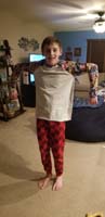 27-Kenny_showing_off_PJs_made_by_Caleb's_Mom,Jane