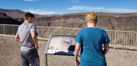 06-Kenny_and_Grammy_reading_the_interpretive_sign_for_Rainbow_Canyon-'Star_Wars_Canyon'