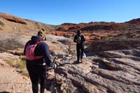 08-conglomerate_rock_layer_reaches_sandstone_scrambling_portion_of_hike